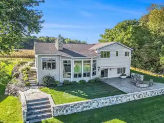 Elegant Lakefront Retreat with Soaring Design