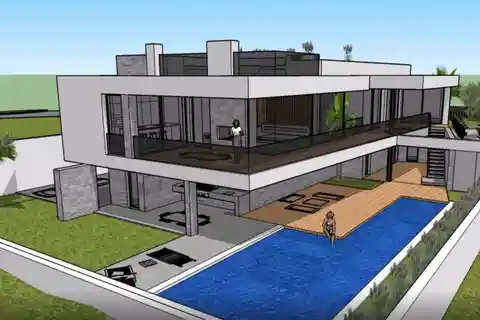 Luxurious Villa with Panoramic Rooftop and Pool