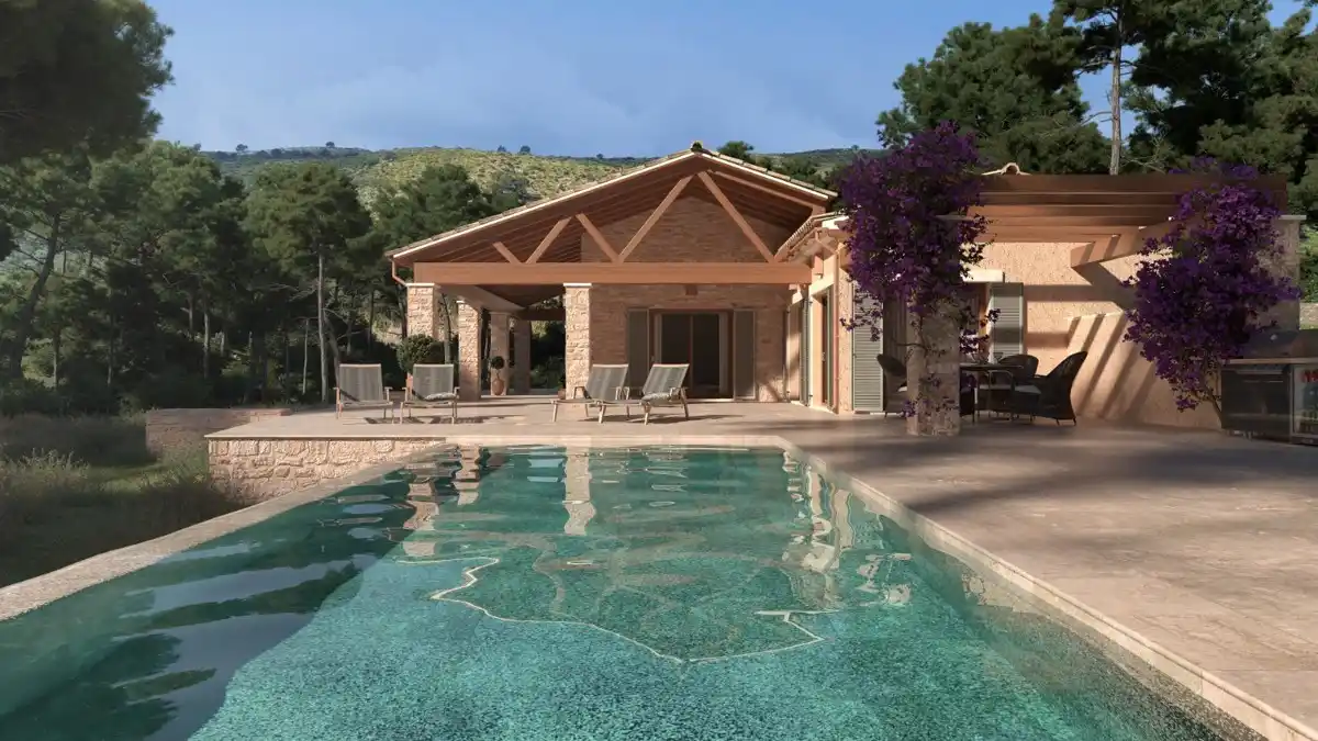Fantastic Newly Built Finca Overlooking the Bay of Pollensa