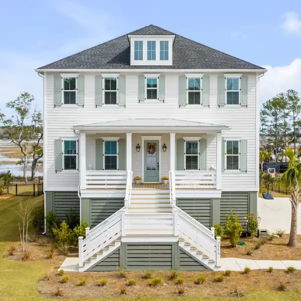 ELEVATED HOME ON A RARE WATERFRONT LOT