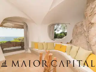 Villa in the Rock with a View of the Pevero Gulf