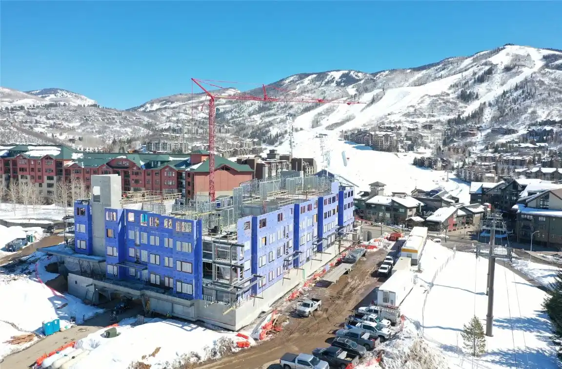 Second-floor Location with Mountain Views