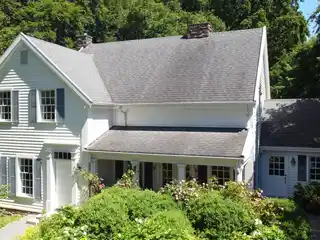 Country House in Timber Frame Construction in Us East Coast Style in an Excellent Location