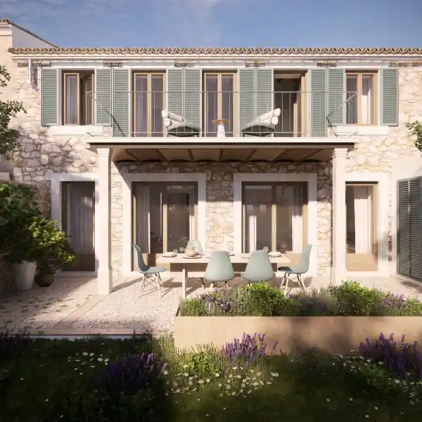 SPACIOUS TOWNHOUSE WITH EXCLUSIVE GARDEN AND POOL