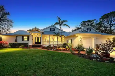 Exquisite Custom-built Coastal Home in a Gated Waterfront Community