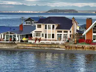 Waterfront Retreat on Langley's Coveted Sand-Spit