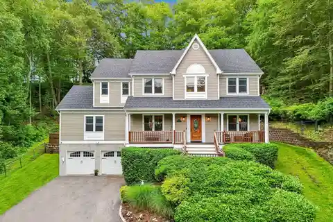 Stately Colonial on a Serene Private Lot