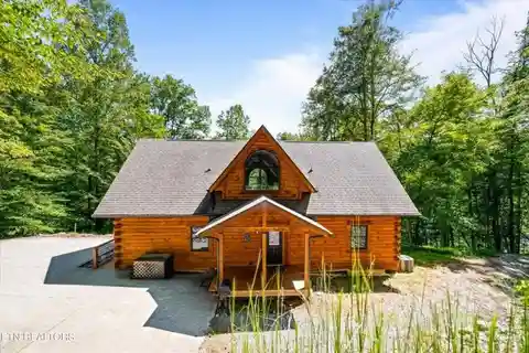 Custom Log Home Set on Nearly Two Acres