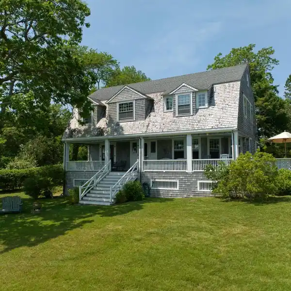 HARBORFRONT ANTIQUE GAMBREL WITH COMMANDING VIEWS AND PRIVATE BEACH