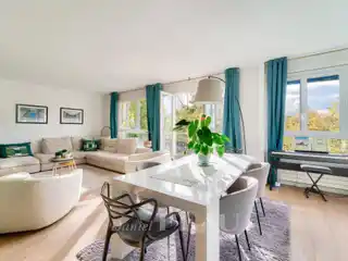 Luxury Home with West-Facing Balcony and Light