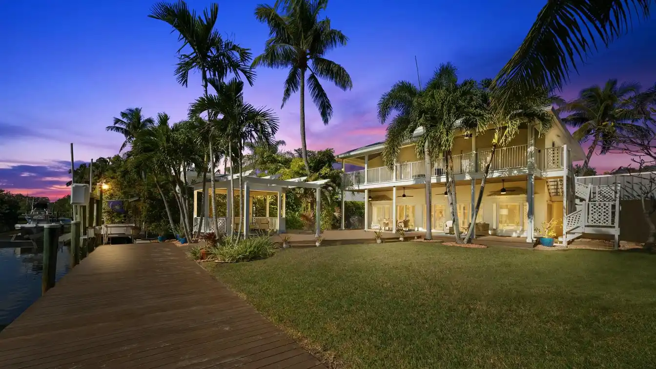 Remodeled Key West-style Waterfront Home