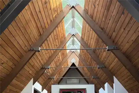 Dramatic Steel-and-glass A-frame