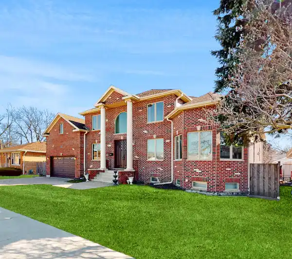 STATELY CUSTOM BRICK HOME