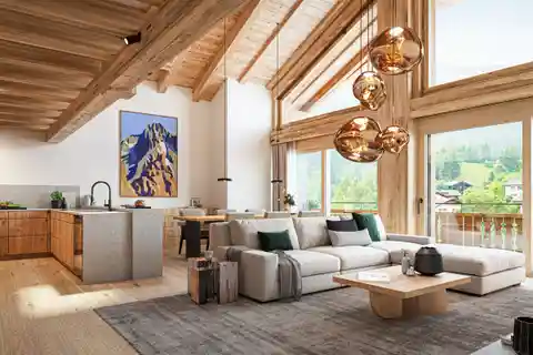 Klosters: Exclusive New-Build Duplex with Elegant Design and Views