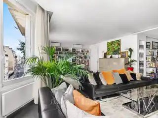 Designer-Decorated Parisian Apartment with Grand Living Space