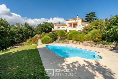 Cathedral-Style Living with Panoramic Countryside Views