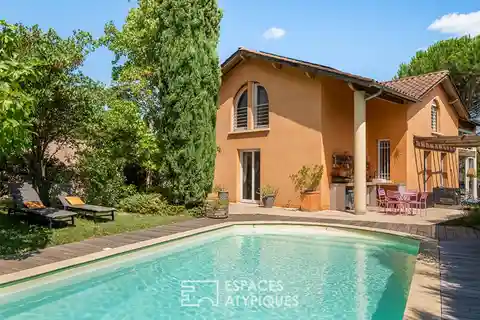 Architect-Designed House Nestled in a Green Setting