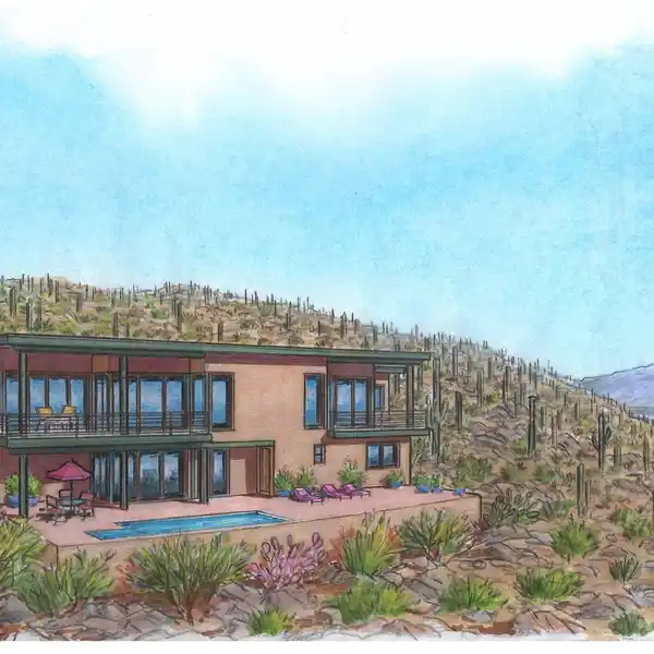 NEW CONTEMPORARY HOME IN THE ENCLAVE AT GATES PASS