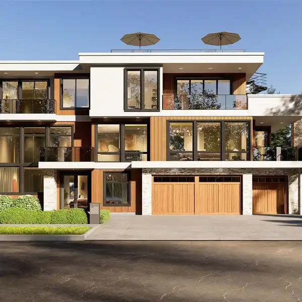 MODERN MASTERPIECE WITH PANORAMIC LAKE AND ISLAND VIEWS