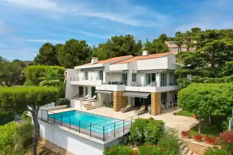 Chic Mediterranean Home with Dual Terraces
