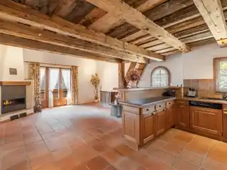 Living in Lantsch/lenz: Close to Walks, Cross-Country Skiing, Golf and a Forest Lake