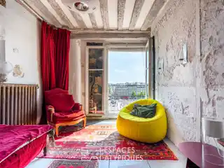 Charming Parisian Loft with Stunning Monument Views