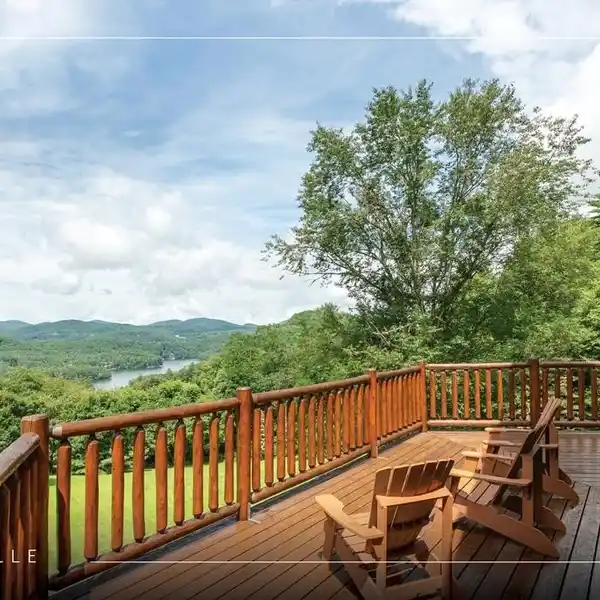 LOG CABIN WITH BREATHTAKING VIEWS OF LAKE GLENVILLE