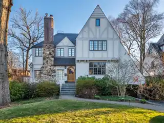 Sunlit Tudor in Larchmont Woods