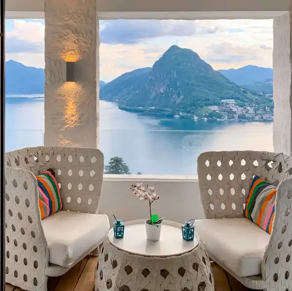 EXTRAORDINARY PANORAMIC VIEWS OF LAKE LUGANO