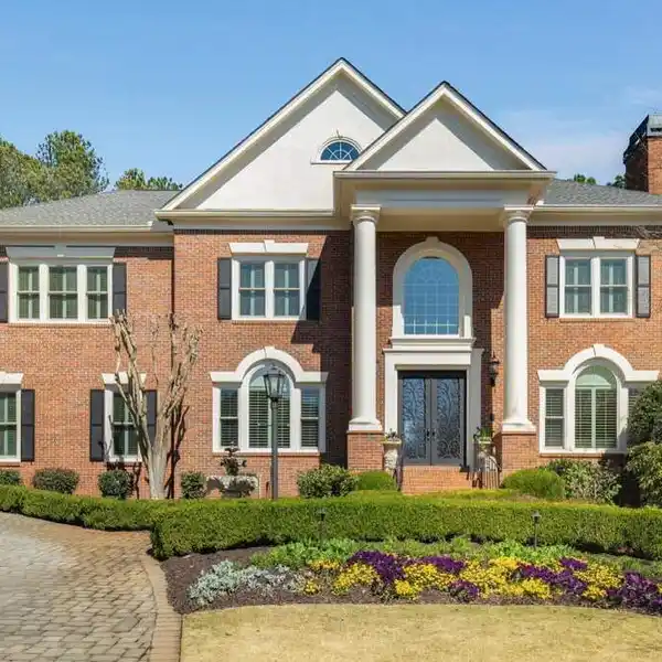 BRICK GEORGIAN ESTATE WITH A RESORT-STYLE POOL