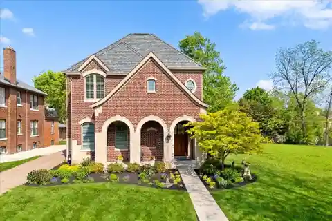 Brick and Limestone Luxury Home in Old Town Clayton