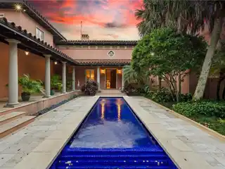 Old Florida Ambience with a Mizner-Style Home