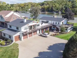 Fox River Retreat with Indoor Pool and Private Dock