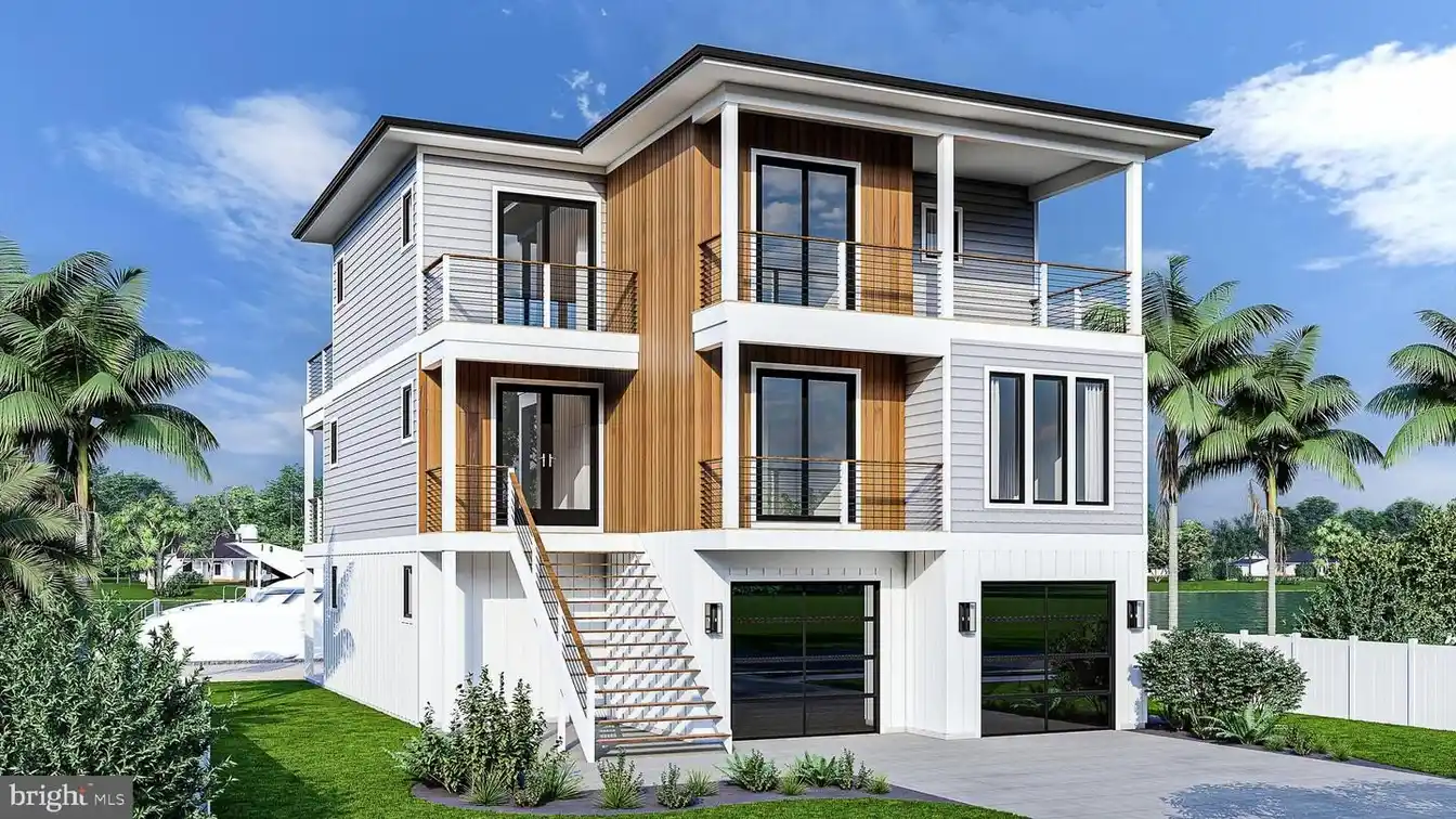 New Custom Home on a Deep Water Canal