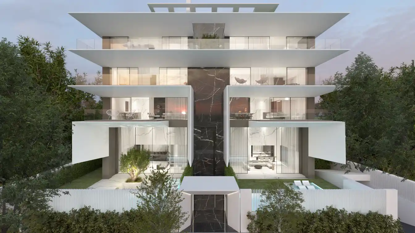 Modern New Construction Two-level Penthouse