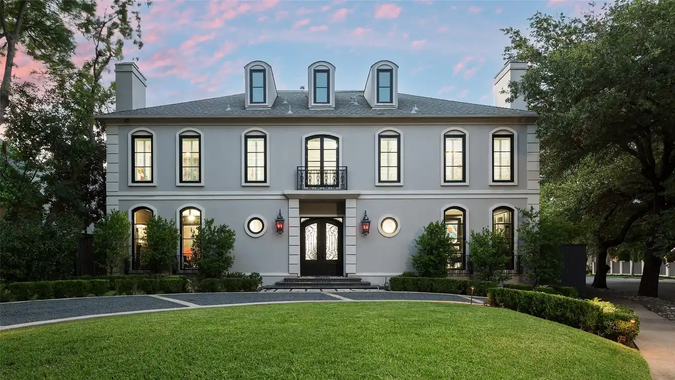 French Contemporary Showplace on an Oversized Corner Lot