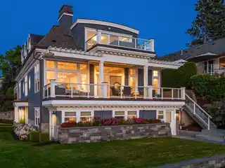 Refined Coastal Living with Breathtaking Lake and Mountain Views