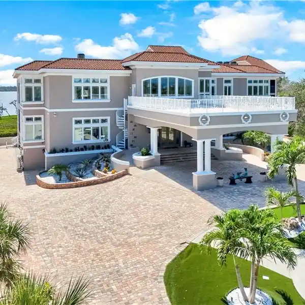 GATED MEDITERRANEAN-INSPIRED ESTATE ON LEMON BAY