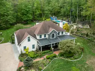 Colonial Home Surrounded by Nature