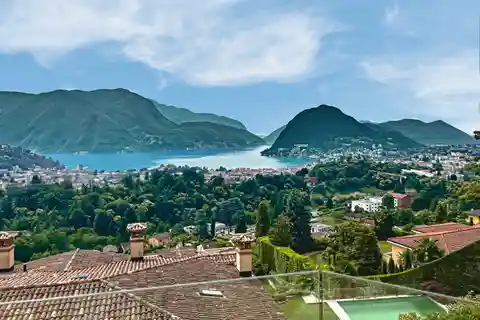 Embrace the Splendor of the Winter Garden with Breathtaking Lake Views