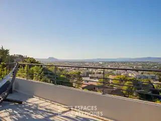 Modern French Villa with Expansive Outdoor Terraces