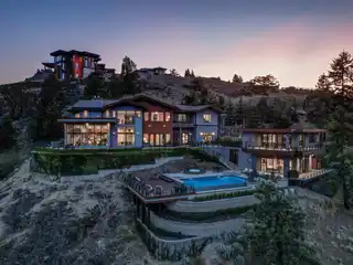 Luxury Hillside Retreat with Warm and Inviting Spaces