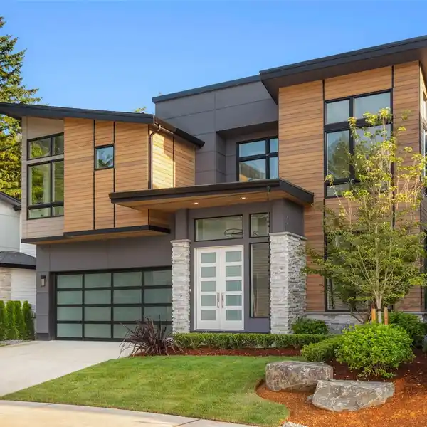 NEW CUSTOM CONTEMPORARY HOME ON A SERENE LOT
