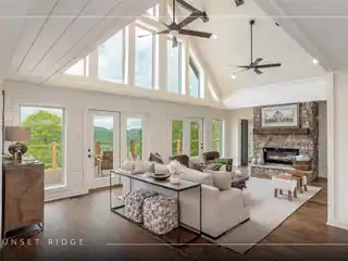 Blue Ridge Log Home Overlooking Lake Glenville