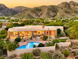 Sophisticated Living in Guard-Gated Pima Canyon with Mountain Panoramas