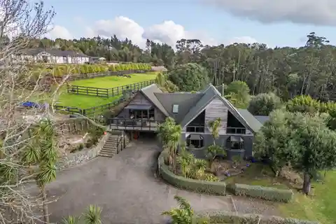 Fabulous Plastered Block and Cedar Home