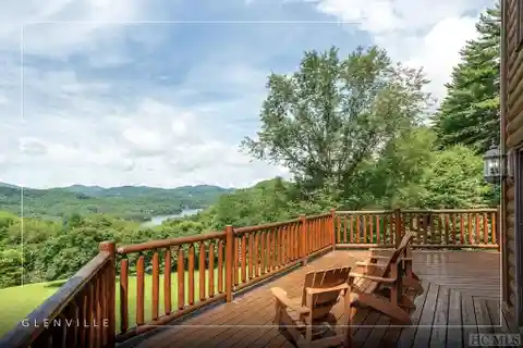 Log Cabin with Breathtaking Views of Lake Glenville