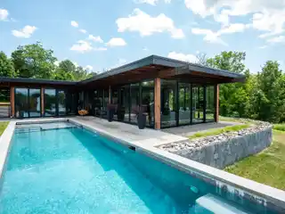 Architect-Designed Glass House on 25 Private Acres
