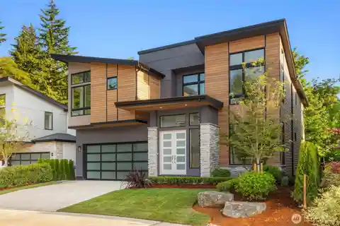 New Custom Contemporary Home on a Serene Lot