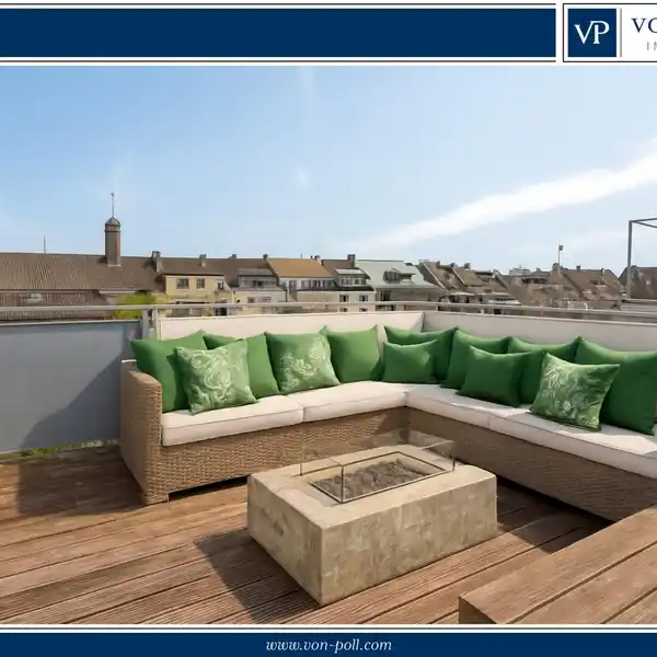 INDIVIDUAL MAISONETTE APARTMENT WITH ROOF TERRACE ON THE RHINE